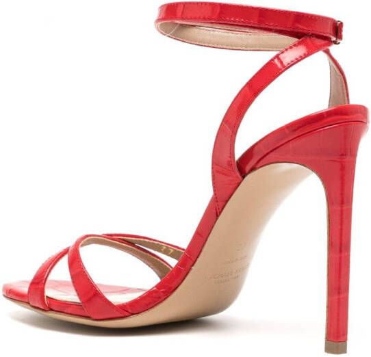 Michael Kors Collection Chrissy Runway 110mm leather sandals Red