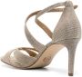 Michael Kors crossover-strap 70mm leather sandals Gold - Thumbnail 3