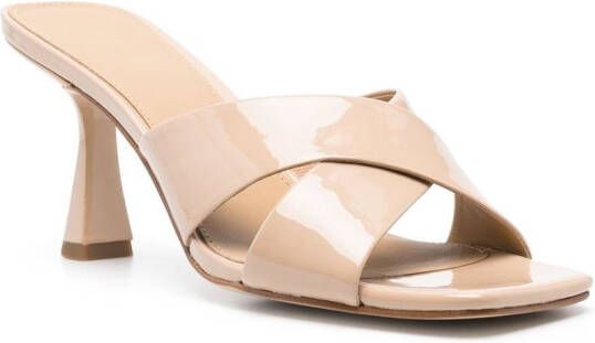 Michael Kors crossover strap mules Neutrals
