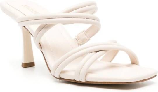 Michael Kors crossover-straps leather mules Neutrals