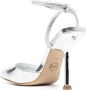 Michael Kors crystal-embellished 120mm leather sandals Silver - Thumbnail 2