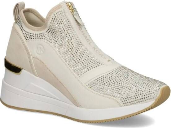 Michael Kors crystal-embellished sneakers White