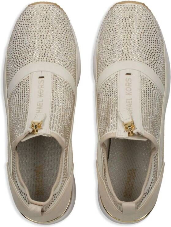 Michael Kors crystal-embellished sneakers White
