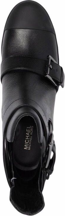 Michael Kors cut-out buckle ankle boots Black