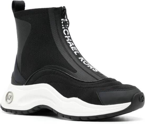 Michael Kors Dara zip-up sneaker boots Black