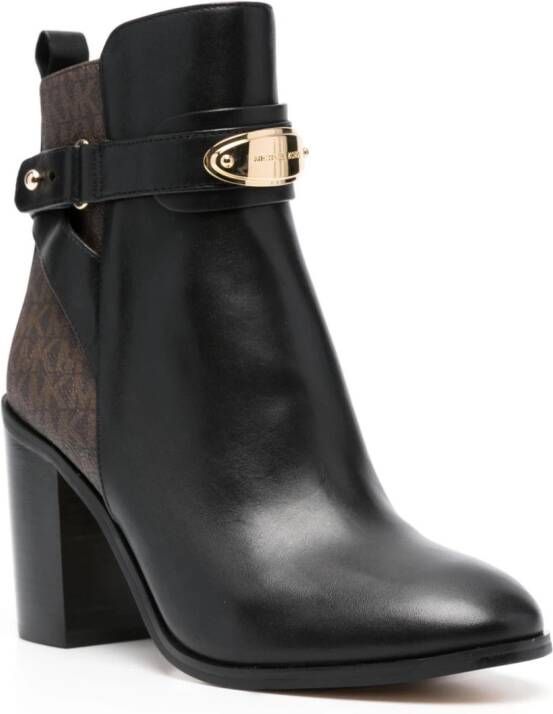 Michael Kors Darcy monogram-print boots Black