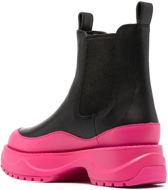 Michael Kors Dupree colour-block boots Black