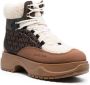 Michael Kors Ozzie faux-shearling trim boots Brown - Thumbnail 6