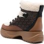 Michael Kors Ozzie faux-shearling trim boots Brown - Thumbnail 7