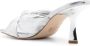 Michael Kors Elena 75mm metallic leather sandals Silver - Thumbnail 3