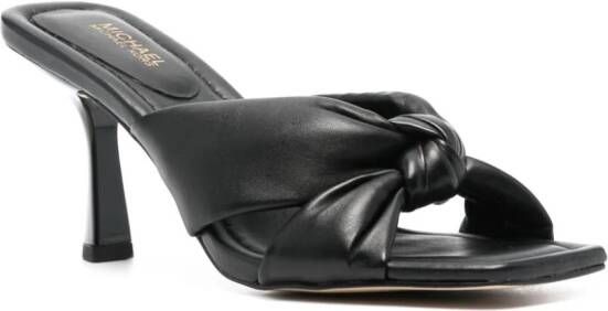 Michael Kors Elena 76mm leather mules Black