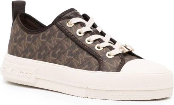 Michael Kors Evy Empire monogram-patterned sneakers Brown