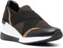 Michael Kors Geena 60mm glitter wedge sneakers Black - Thumbnail 6