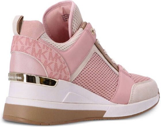 Michael Kors Georgie panelled leather sneakers Pink