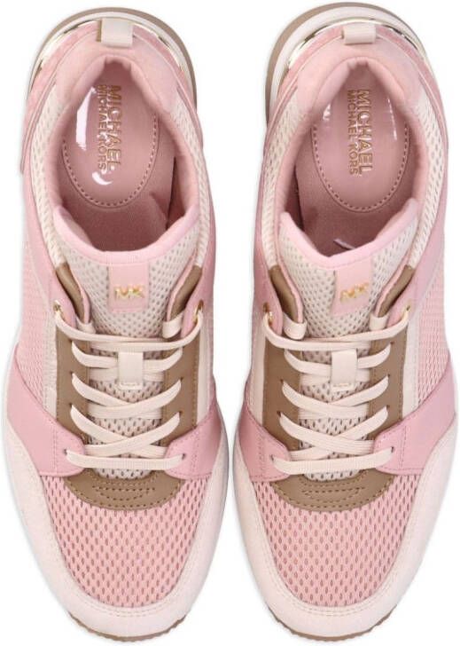 Michael Kors Georgie panelled leather sneakers Pink