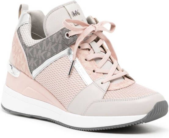 Michael Kors Georgie wedge low-top sneakers Pink
