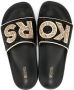 Michael Kors glittered logo slides Black - Thumbnail 4