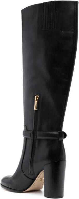 Michael Kors Hamilton 100mm leather boots Black