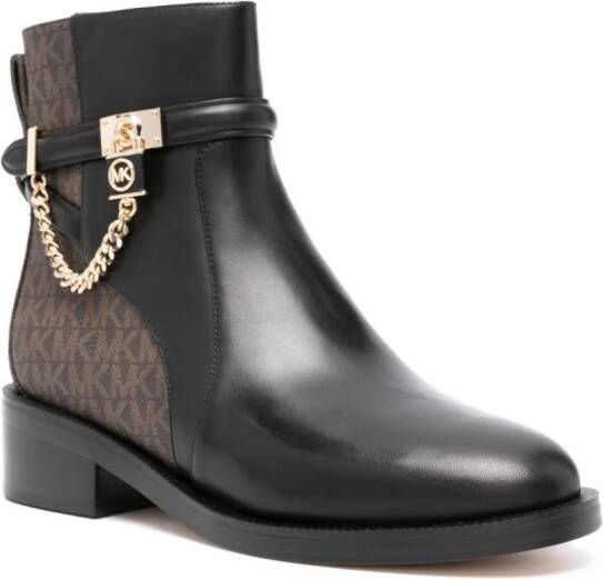 Michael Kors Hamilton 60mm leather ankle boots Black