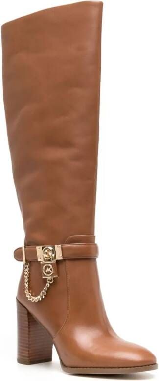 Michael Kors Hamilton 90mm knee-high boots Brown