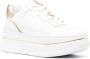 Michael Kors Hayes leather platform sneakers White - Thumbnail 14