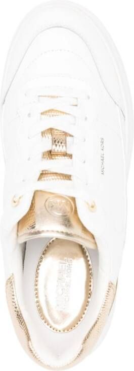 Michael Kors Hayes leather platform sneakers White