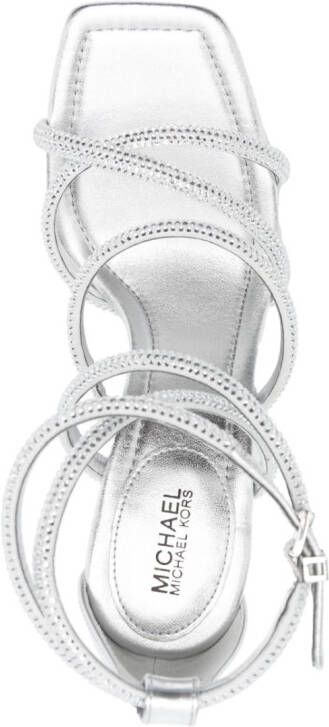 Michael Kors Imani 110mm sandals Silver