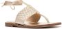 Michael Kors interwoven ankle-tie fastening sandals Gold - Thumbnail 3