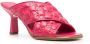 Michael Kors 90mm interwoven leather sandals Pink - Thumbnail 2