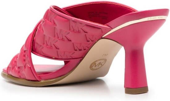 Michael Kors 90mm interwoven leather sandals Pink