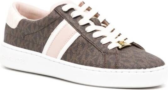 Michael Kors Irving monogram-pattern sneakers Brown