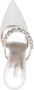Michael Kors Jessa 110mm crystal-strap mules Silver - Thumbnail 4