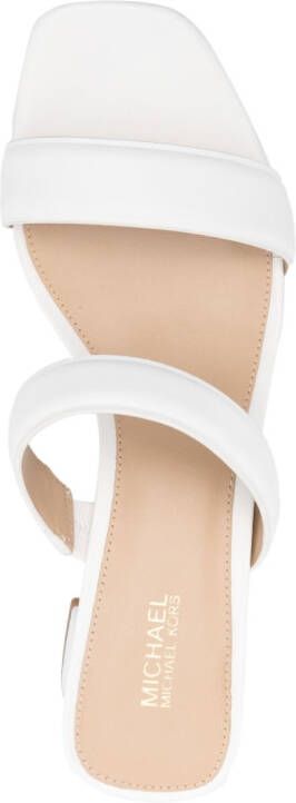 Michael Kors Jules 55mm low-block heel mules White