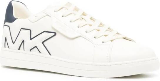 Michael Kors Keating logo-appliqué leather sneakers White