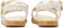 Michael Kors Kids logo-plaque monogram-print sandals White - Thumbnail 3