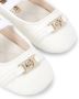 Michael Kors Kids logo-plaque round-toe ballerinas White - Thumbnail 4