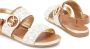 Michael Kors Kids monogram-print touch-strap sandals White - Thumbnail 4