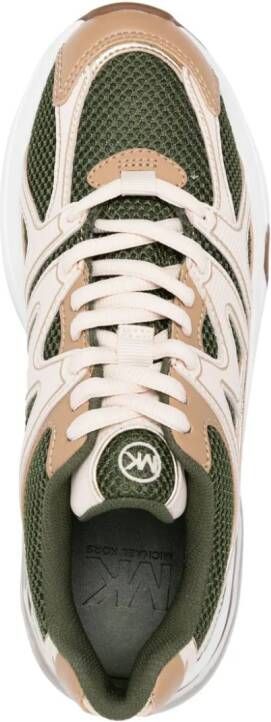 Michael Kors Kit Extreme panelled sneakers Green