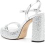 Michael Kors Laci 110mm metallic platform sandals Silver - Thumbnail 3