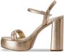 Michael Kors Laci metallic platform sandals Gold - Thumbnail 4