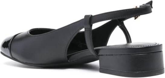 Michael Kors leather ballerina shoes Black