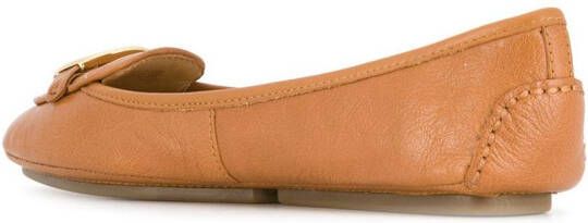 Michael Kors leather moccasin loafers Brown