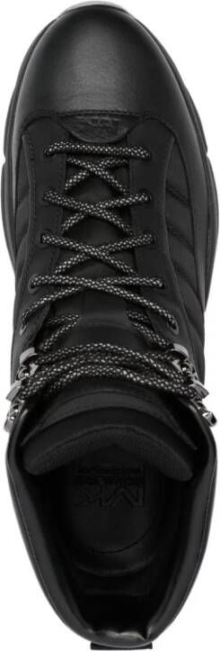 Michael Kors Logan padded lace-up boots Black