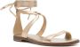 Michael Kors logo-lettering leather sandals Gold - Thumbnail 2