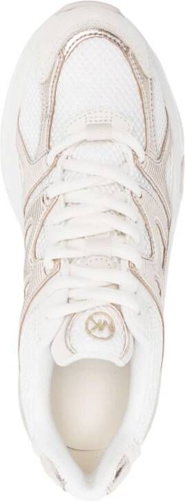 Michael Kors logo-patch mesh-panelling sneakers Neutrals