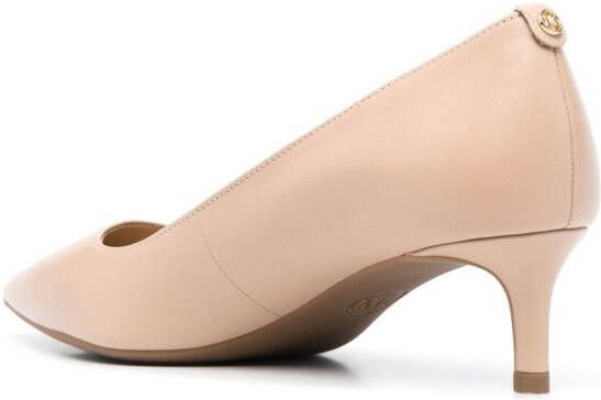 Michael Kors logo-plaque 50mm leather pumps Neutrals