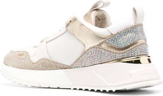 Michael Kors logo-plaque detail sneakers Neutrals