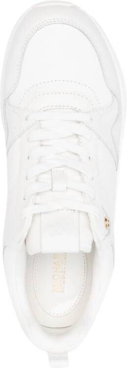 Michael Kors logo-plaque lace-up sneakers White