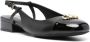 Michael Kors logo-plaque leather ballerina shoes Black - Thumbnail 13