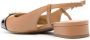 Michael Kors logo-plaque leather ballerina shoes Brown - Thumbnail 10